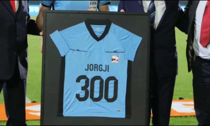 Kategoria Superiore/Vlerësohet Enea Jorgji, arriti në 300 ndeshje të gjykuara në karrierë