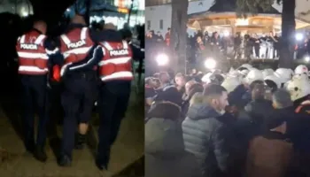 Katër punonjës policie të lënduar në protestë, pësuan djegie dhe lëndime nga sendet e forta