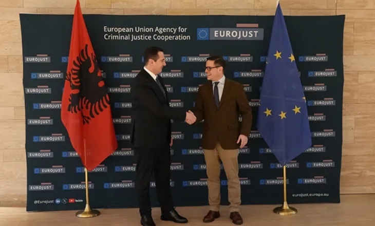 Klodian Braho në Hagë, kreu i SPAK takohet me presidentin e Eurojust: Fokus lufta kundër krimit të organizuar