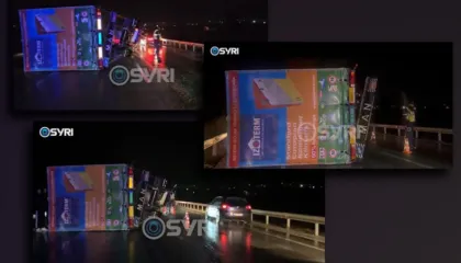 Korçë/ Era e fortë shkëput rimorkion nga kamioni, bllokohet rruga Korçë-Bilisht