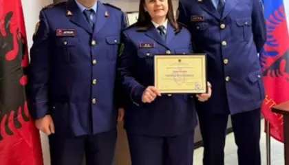 Kreu i Policisë së Shtetit vlerëson Komisare Enkela Deraj