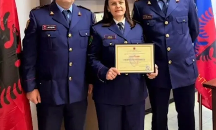 Kreu i Policisë së Shtetit vlerëson Komisare Enkela Deraj