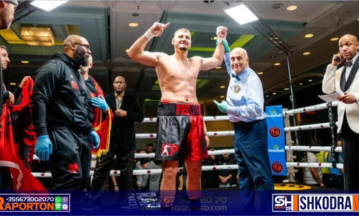 Kristian Prenga “shkatërron” kundërshtarin në 2 minuta, fitorja e 20-të me nokaut për kampionin shqiptar