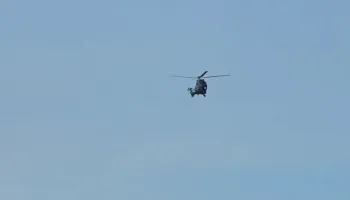 Kryeministri Edi Rama mbërrin me helikopter në Korçë