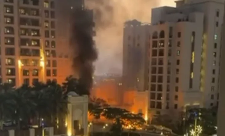 Kundërpërgjigjet Irani? Goditet Dubai: Shpërthim i fortë në “Palm Island” pranë kullës Burj Khalifa-s, hoteli në flakë (VIDEO)