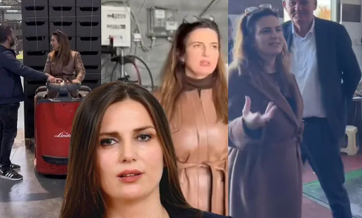 “Kur t’iu çahen gomat…”Siç nuk e keni parë kurrë, kryebashkiakja e Dimalit nga gomisteria mbi transpaletë