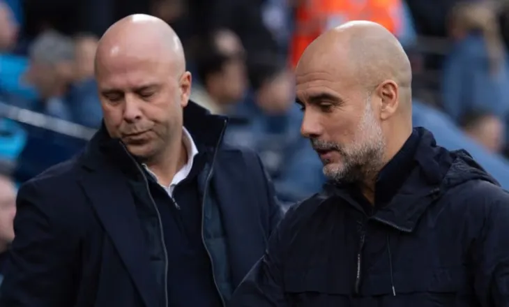 Liverpool-Manchester City, formacionet zyrtare të supersfidës. Slot dhe Guardiola hedhin më të mirët në fushë