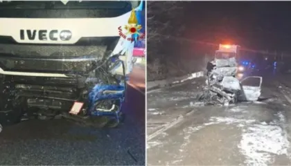 Makina e tij u përplas me kamionin e plehrave në Itali, ja kush është shqiptari që humbi jetën mes flakëve