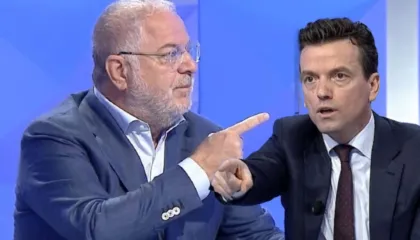 “Mbron të korruptuarit”/ Debat i fortë mes Haxhiut dhe Shehajt: Shihe veten në pasqyrë, kujdes kur flet me mua!