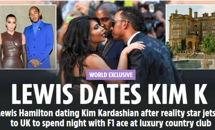 Media britanike: Lewis Hamilton dhe Kim Kardashian janë çift