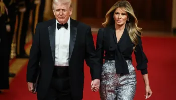 Melania Trump kritikohet për veshjen në darkën e guvernatorëve
