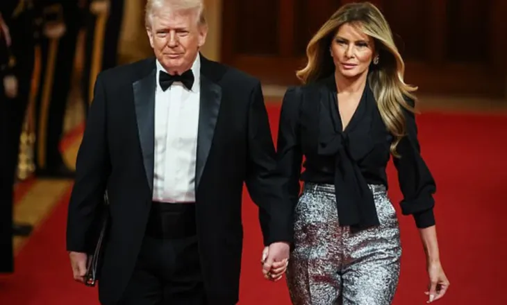 Melania Trump kritikohet për veshjen në darkën e guvernatorëve