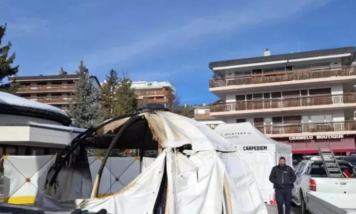 Memoriali i viktimave të Crans-Montanës përfshihet nga flakët, nuk raportohet për të lënduar