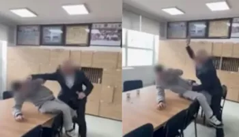 Mësuesi dhunon nxënësin, grushte dhe shkelma mes tyre: Ndalu, ndalu