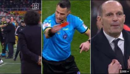 Milan, Massimiliano Allegri, 3 kartona të kuq dhe nerva të tendosura, ana ‘e flaktë’ e trajnerit kuqezi.