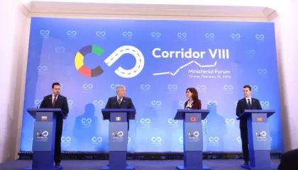 Ministerial për Korridorin VIII Spiropali: projekti me rëndësi strategjike lidh Adriatikun me Detin e Zi