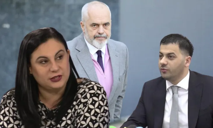 Motra e Ergys Agasit, Drejtoreshë Juridike në AKSHI, duartroket Ramën teksa prezanton Igli Tafën