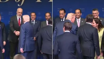 Nis mbledhja e Bordit të Paqes, mbërrin Trump! Shtrëngim duarsh me Ramën dhe Osmanin