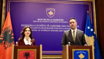 “Një president nga familja Jashari”, deklatata nga Glauk Konjufca, pas takimit me ministren e Jashtme Elisa Spiropali
