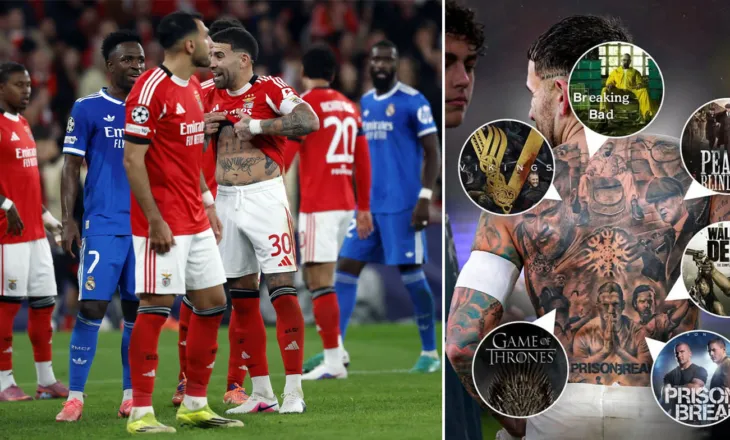 Një vepër arti e vërtetë…, ja tatuazhi me të cilin Otamendi “provokoi” Vinicius