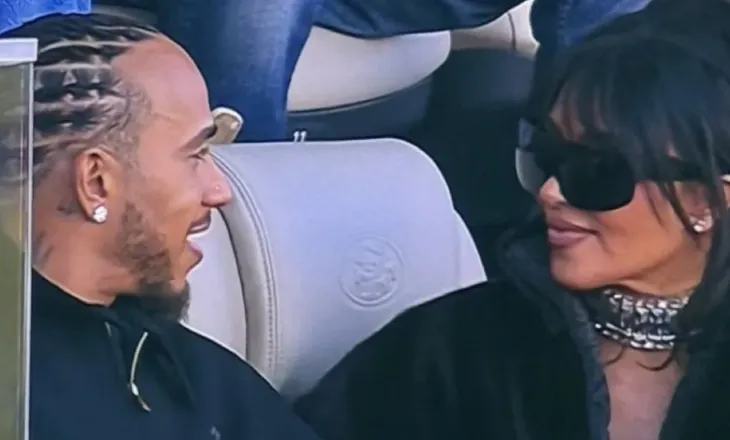 Nuk ka më dyshime! Lewis Hamilton dhe Kim Kardashian në një lidhje, shfaqen bashkë në Super Bowl