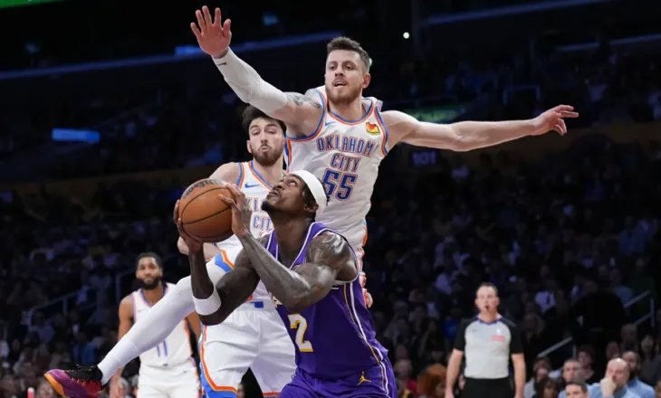 Oklahoma mposht Lakers, fitore në frymën e fundit për Golden State e Cleveland, humbasin Miami e Bucks