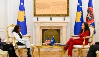 Osmani takon të Ngarkuarën me Punë të SHBA në Kosovë, në fokus konstituimi i Kuvendit dhe formimi i qeverisë