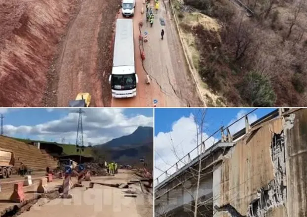 “Paralizohet” juglindja, bllokohet rruga lidhëse mes Librazhdit dhe Prrenjasit, fundoset ura, shemben shtylla dhe…