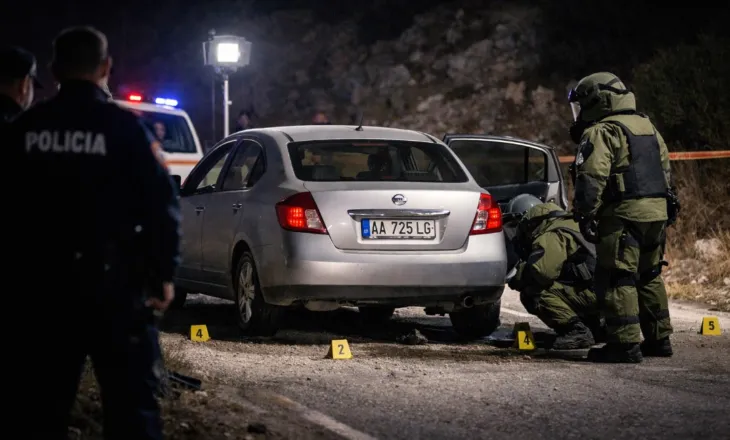 Parandalohet shpërthimi i një automjeti, shoferi pikas eksplozivin gjatë lëvizjes