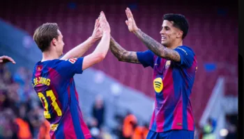 Pas disfatës të Realit, Barcelona bën detyrën ndaj Levante. Vendosin golat e 18-vjeçarit dhe De Jong (video)