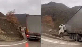 Pas shembjeve në Librazhd-Prrenjas, nisin problemet edhe në aksin alternativ, 3 trajlera bllokohen në Moglicë