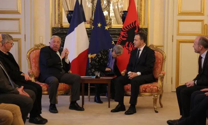 Peleshi pritet nga presidenti i Senatit francez: Franca mbështetëse e palëkundur e integrimit europian të Shqipërisë