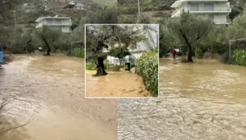 Përrenjtë dalin nga shtrati, përmbytet Qeparoi, baltë dhe inerte në disa akse