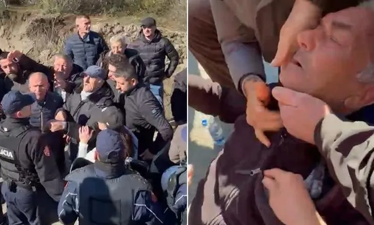 Prej 3 javësh protestë kundër resortit të Bashkim Ulajt, banorët e Rrjollit përplasen ashpër me policinë, të moshuarit i bie të fikët në mes të turmës