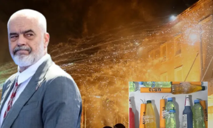 Protesta e djeshme, Rama nxjerr foton e molotovëve: Të ndëshkohen mbartësit e armëve vdekjeprurëse!