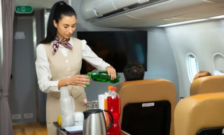 Pse asistentët e fluturimit veshin shalle mëndafshi