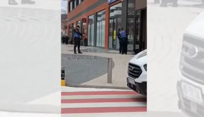 Qëlloi me kallash brenda bankës, momenti kur policia arreston 58-vjeçarin me paratë në duar (VIDEO)