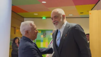 Rama në Bruksel, darkë informale me Antonio Kostën