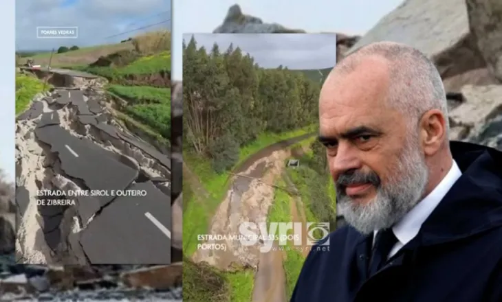 Rama vijon të tallet me shqiptarët: Rrugët janë shembur edhe në Portugali