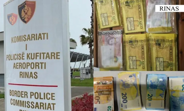 Rinas/ Dy persona kapen me para të padeklaruara në kufi, sekuestrohen mbi 26 mijë euro dhe paundë