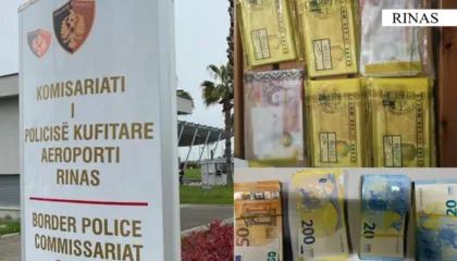 Rinas/ Goditen dy raste të mosdeklarimit të parave, sekuestrohen mbi 26 mijë euro dhe paund