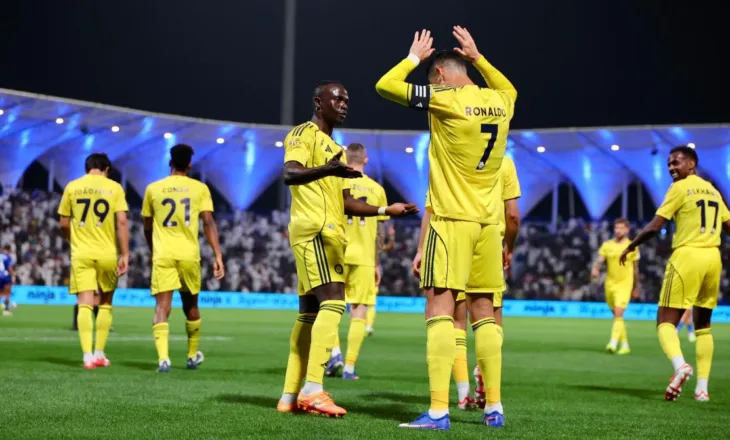 Ronaldo shënon golin e parë si 41-vjeçar, Al-Nassr merr fitoren e shtatë radhazi dhe tani ëhstë në garë për titullin (video)