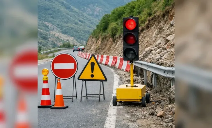 Rrëshqitje dherash dhe çarje në aksin rrugor Librazhd–Pogradec, ndalohet kalimi i autobusëve dhe mjeteve të rënda