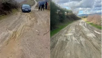 Rrëshqitje dheu në Peqin, dëmtime në rrugë dhe çarje pranë disa banesave