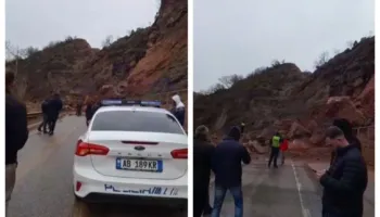 Rrëshqitje në rrugë, prej orësh i bllokuar aksi Librazhd- Përrenjas