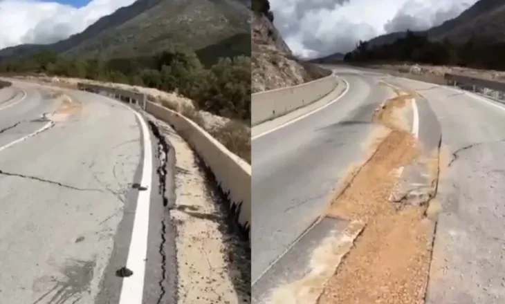 Rruga Kuç-Qeparo pëson dëmtime, lumë i Vlorës shkakton çarje