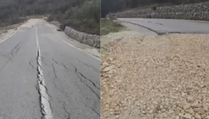 Rruga Vllahinë–Poçem pëson dëmtime, automjetet kalojnë me kujdes