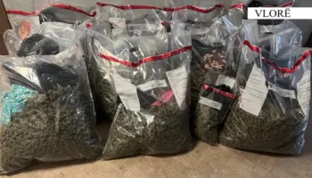 Sekuestrohen 57 kg kanabis dhe një armë zjarri në Vlorë, arrestohen dy persona