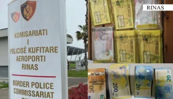 Sekuestrohen mbi 26 mijë euro në Rinas, dy persona nën hetim për mosdeklarim parash