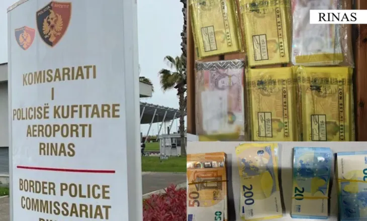 Sekuestrohen mbi 26 mijë euro në Rinas, dy persona nën hetim për mosdeklarim parash